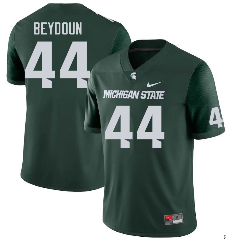 Men #44 Samih Beydoun Michigan State Spartans College Football Jerseys Sale-Green